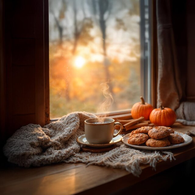 Cozy Autumn Coffee Shop