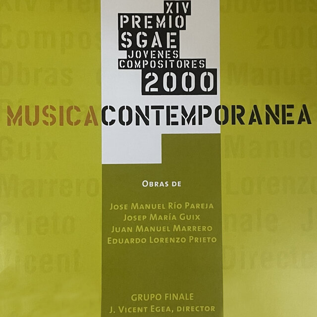 XIV Premio SGAE Jóvenes Compositores 2000 - Música Contemporánea