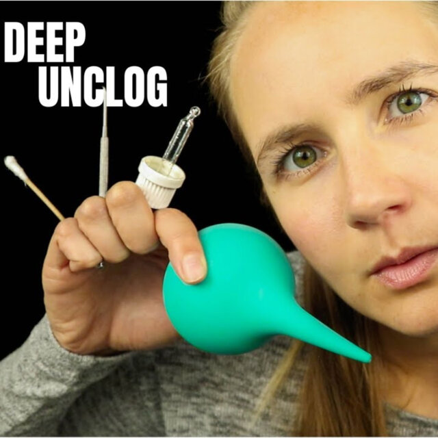 ASMR Deep Cleaning & Unclogging Your Ears