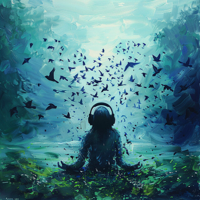 Binaural Birds: Rain’s Meditation Symphony - 92 88 Hz