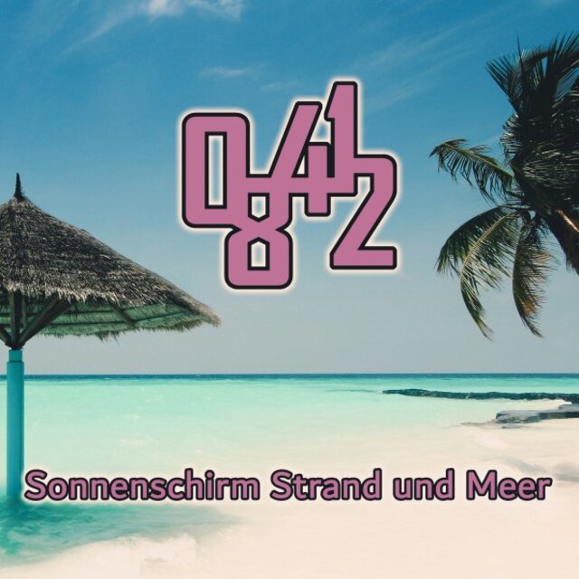 Sonnenschirm Strand und Meer