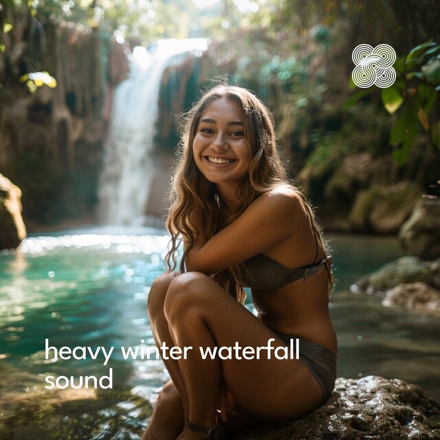 Heavy Winter Waterfall Sound