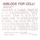 Cover art for album Niblock for Celli / Celli Plays Niblock by Phill Niblock
