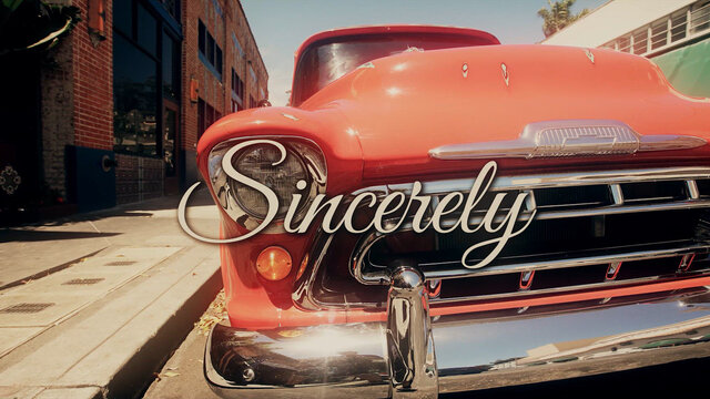 Sincerely