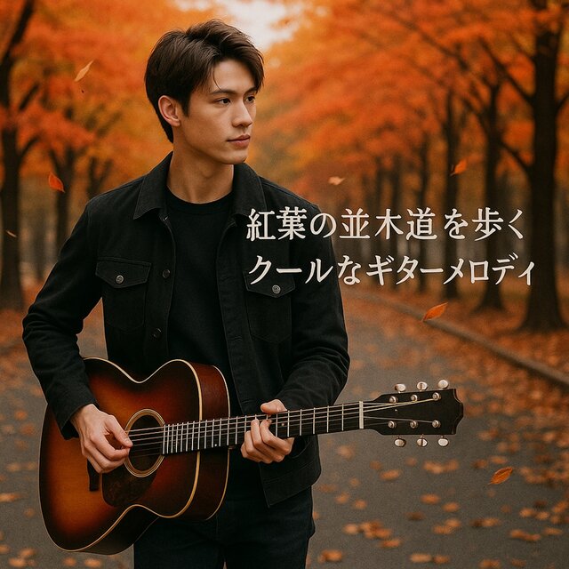 Cool Guitar Melody Walking Down Autumn Streets