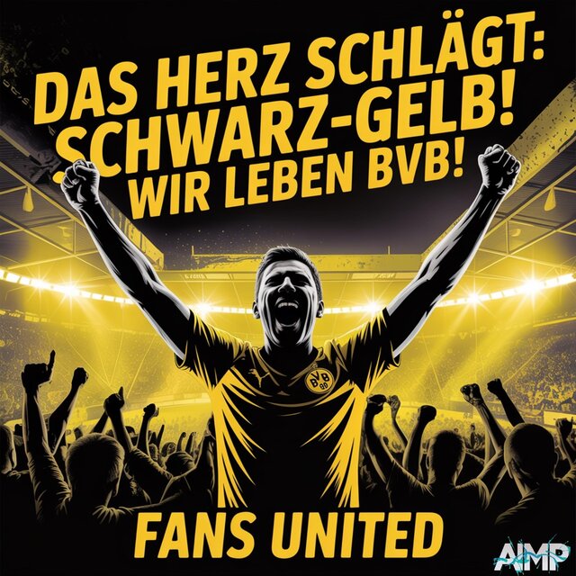 Das Herz schlägt: Schwarz-Gelb! Wir leben BVB!