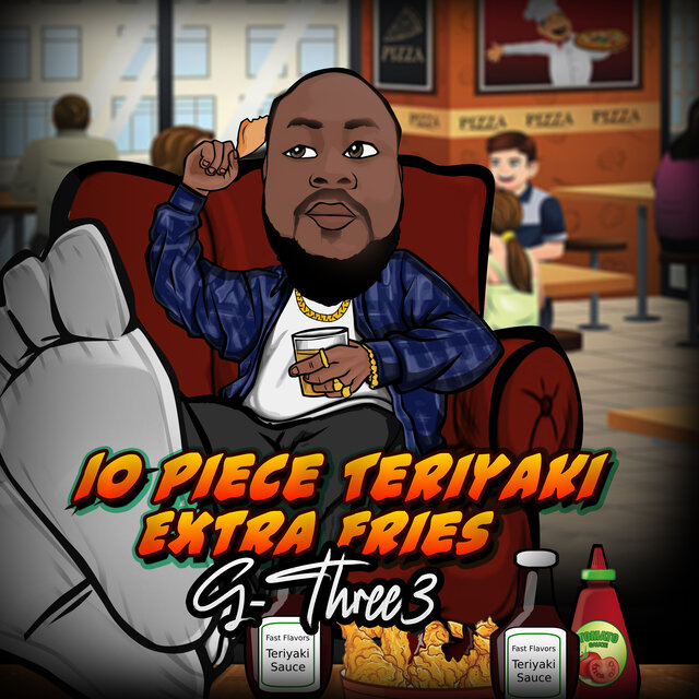 10 Piece Teriyaki Extra Fries