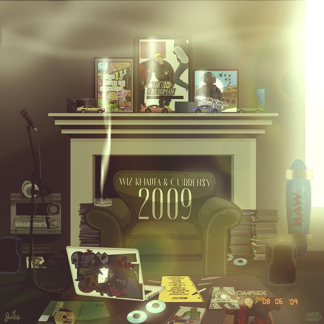 Cover art for album 2009 by Wiz Khalifa, Curren$y
