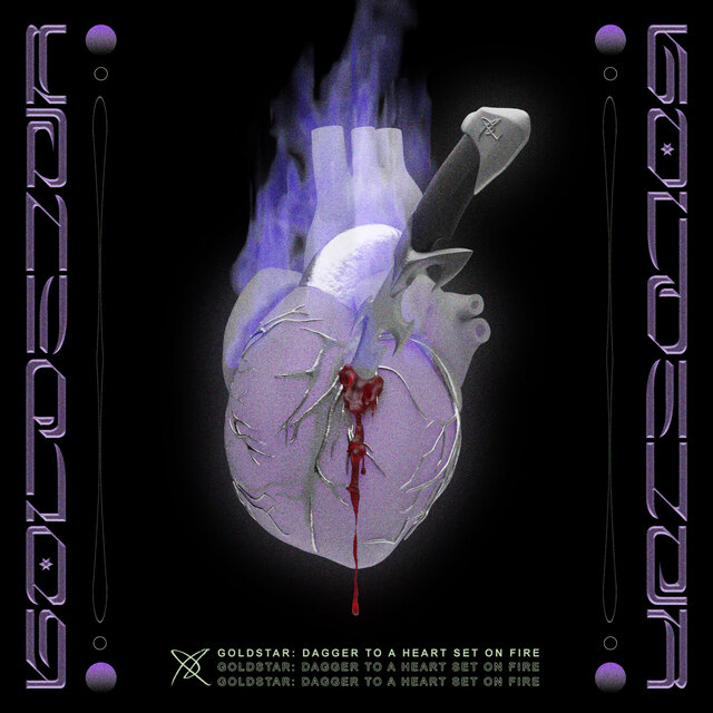 Dagger to a heart set on fire
