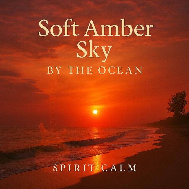 Soft Amber Sky by the Ocean