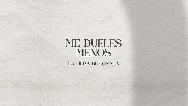 Me Dueles Menos (LETRA)