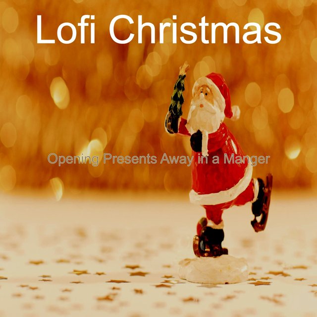 Opening Presents Away in a Manger