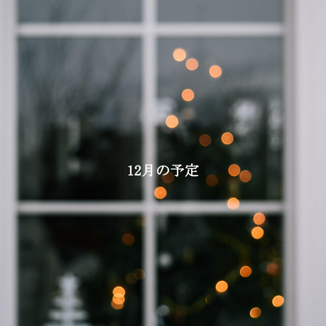 12月の予定