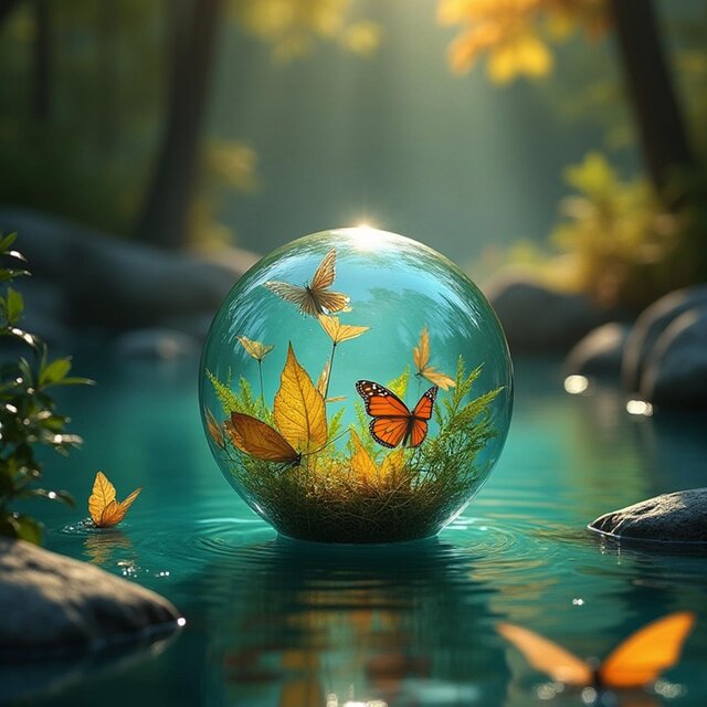 Jade Garden Reflections