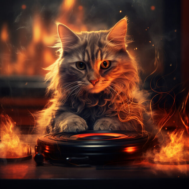Blaze of Cat's Melody: Cadence of Nighttime Joy