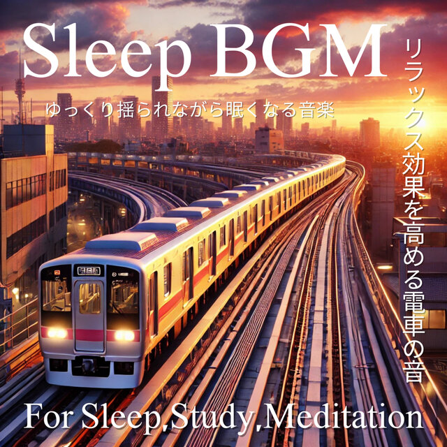 Sleep BGM Music that makes you sleepy while being gently swayed -For Sleep Study Meditation- Train sound that enhances the relaxing effect For sleep, for study, for meditation
