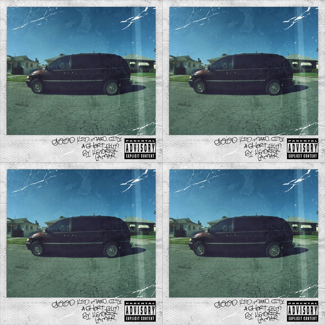 KENDRICK LAMER 'GOOD KID, M.A.A.D CITY' FRAMED CD ALBUM PLAQUE –  SINCITYPRINT, image size:1080x1080