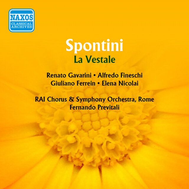 Cover art for album Spontini: La vestale by Fernando Previtali