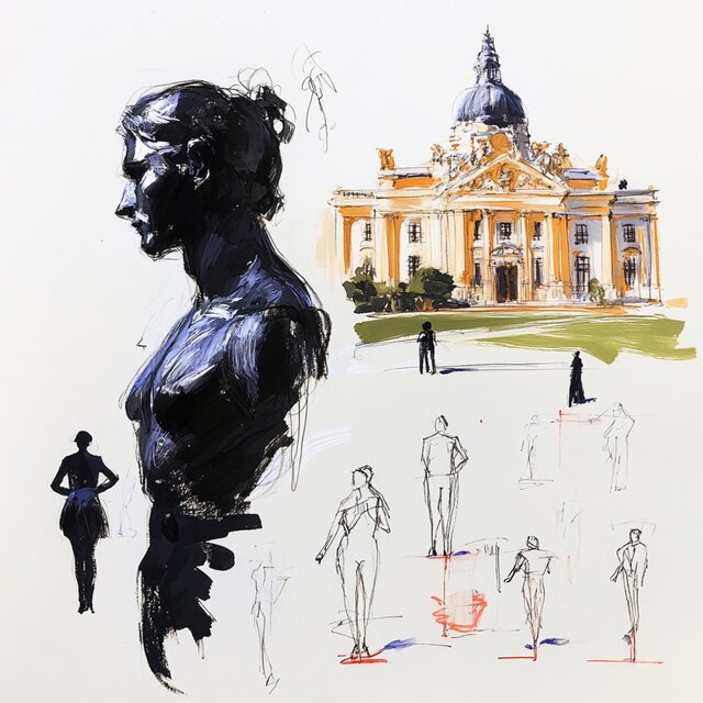 Sketches from a Summer Hall
