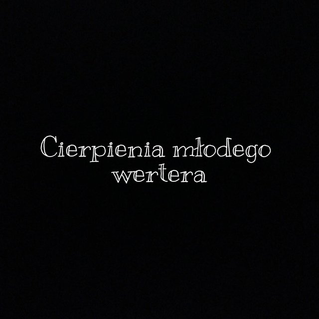 Cierpienia Młodego Wertera