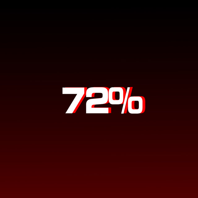 72%