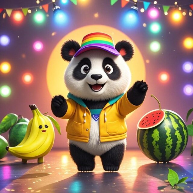 Fruit Fiesta with Panda