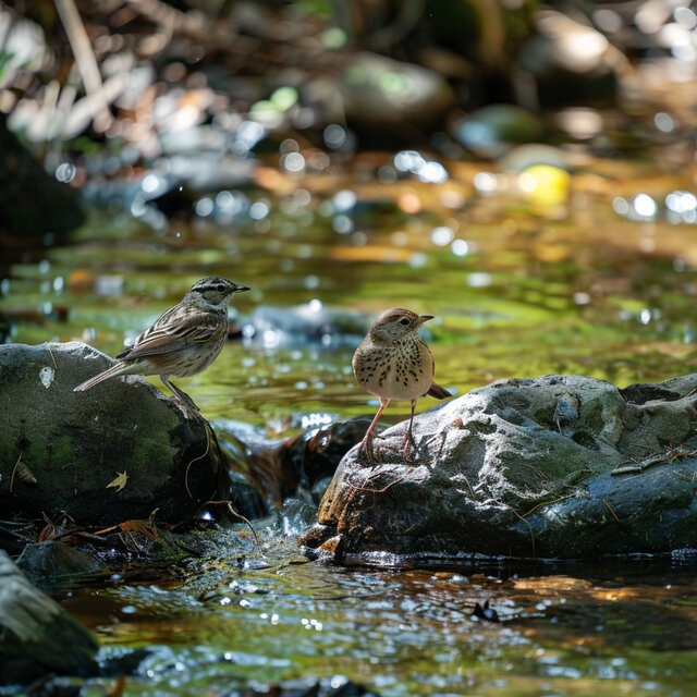 Concentration Boost Binaural Birds Creek and Nature for Study