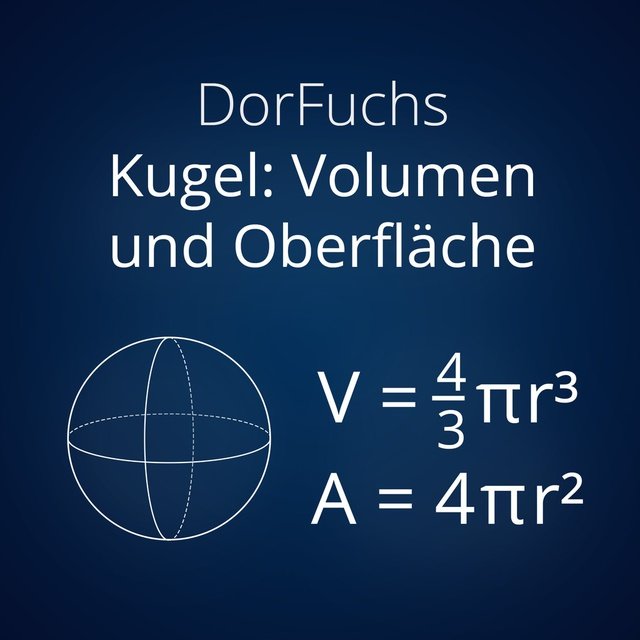 Kugel: Volumen und Oberfläche (Mathe-Song)