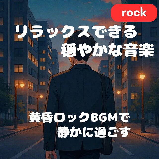 リラックスできる穏やかな音楽とオフィスの余韻｜黄昏ロックBGMで静かに過ごす