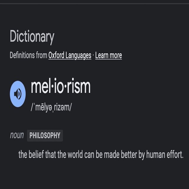 Meliorism