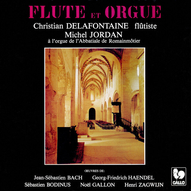 Bach: Trio Sonata, BWV 527 - Handel: Recorder Sonata, Op. 1, No. 2 & No. 11 - Bodinus: Gigue for Flute Solo - Gallon: Recueillement  - Zagwijn: Andante for Flute & Organ