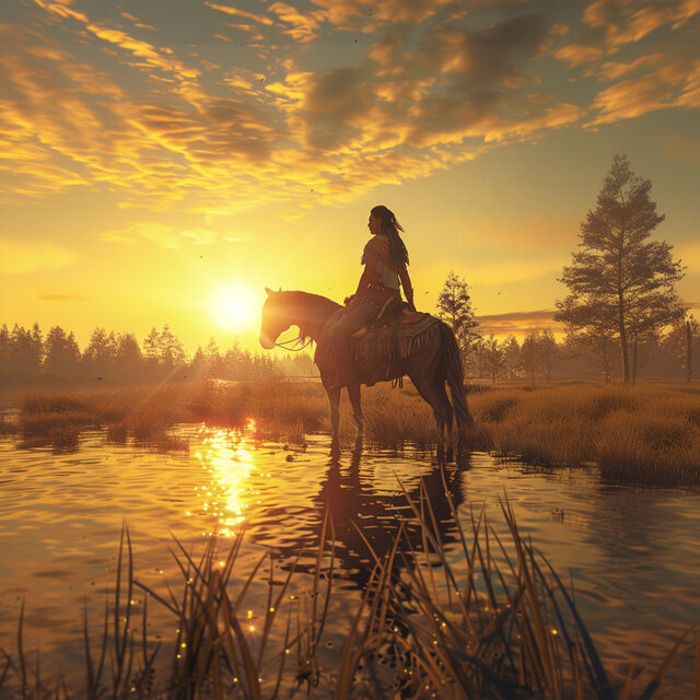 Riding into the Sunset