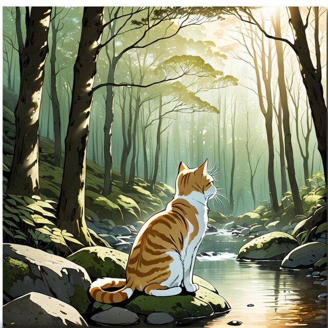 Whispers by the Forest Stream