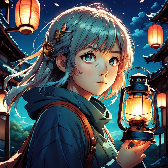 Floating Lanterns: Chill Anime Lo-Fi