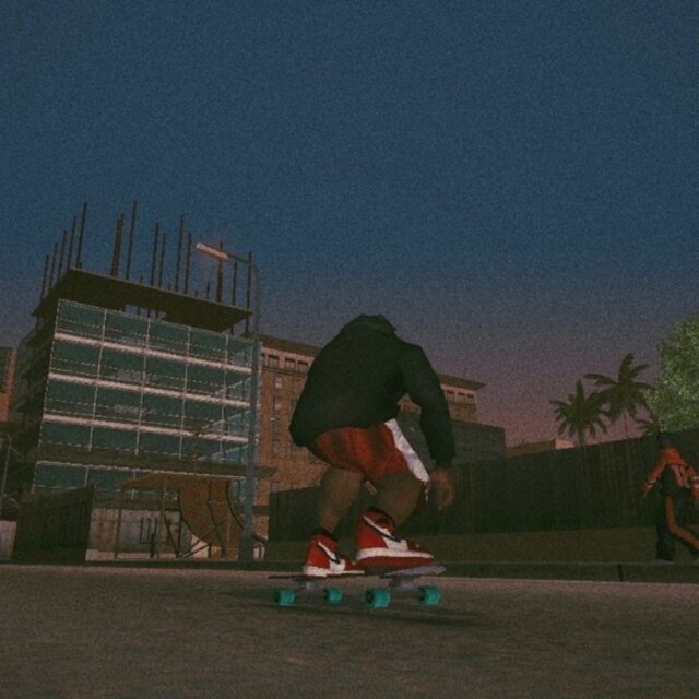 Skatepark at night