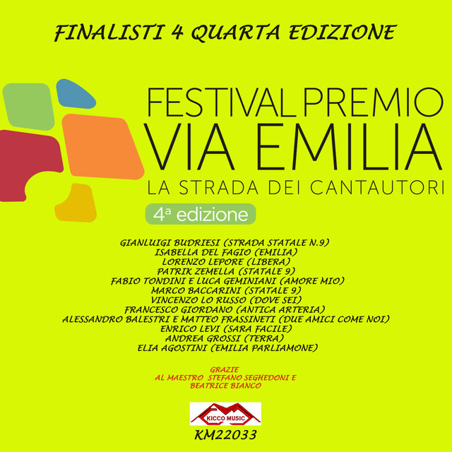 4° Premio Via Emilia 2022 (La strada dei cantautori)