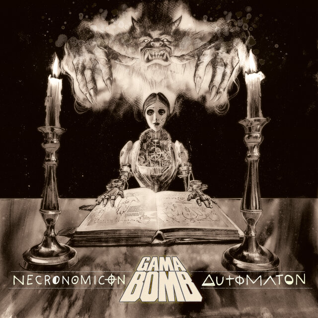 Cover art for album Necronomicon Automaton by Gama Bomb