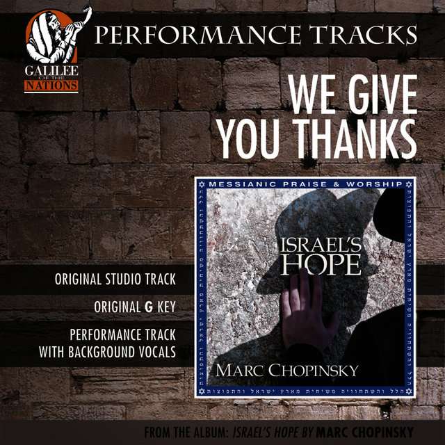 We Give You Thanks (Performance Track)