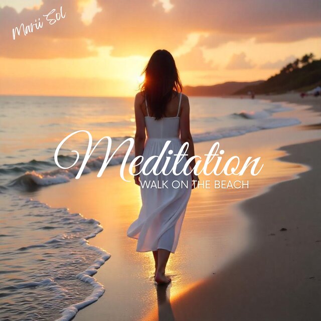 Meditation Walk on the Beach: Calming Sounds of Footsteps in the Sand