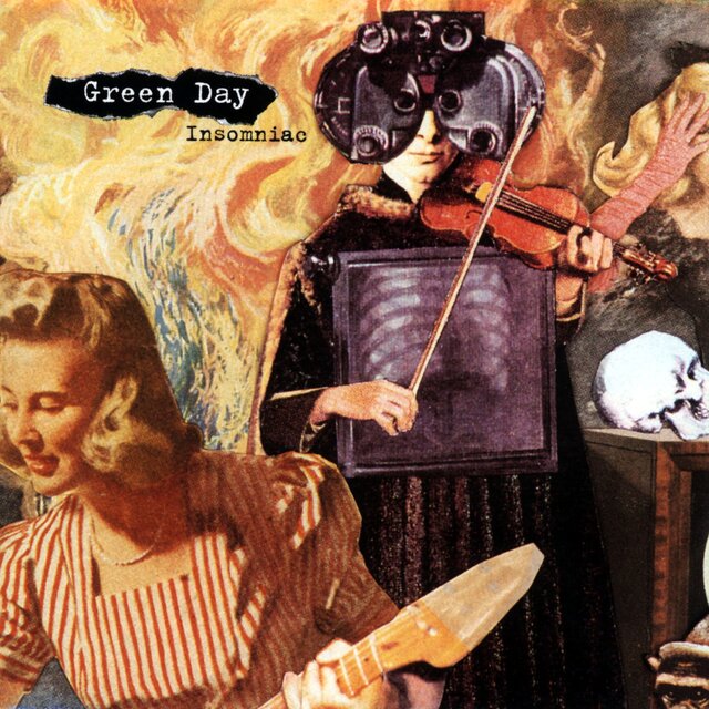 Cover art for album Insomniac by Green Day