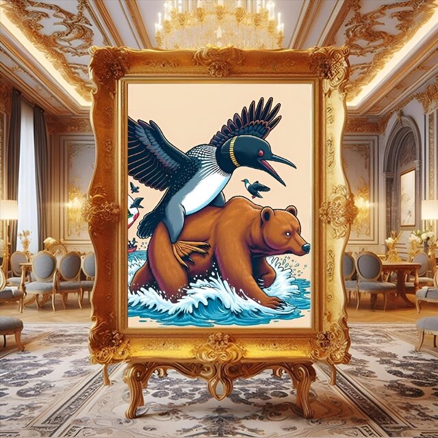 Loon Over Bear