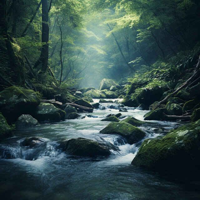 Water's Melody in Nature: Soothing Spring Harmonies