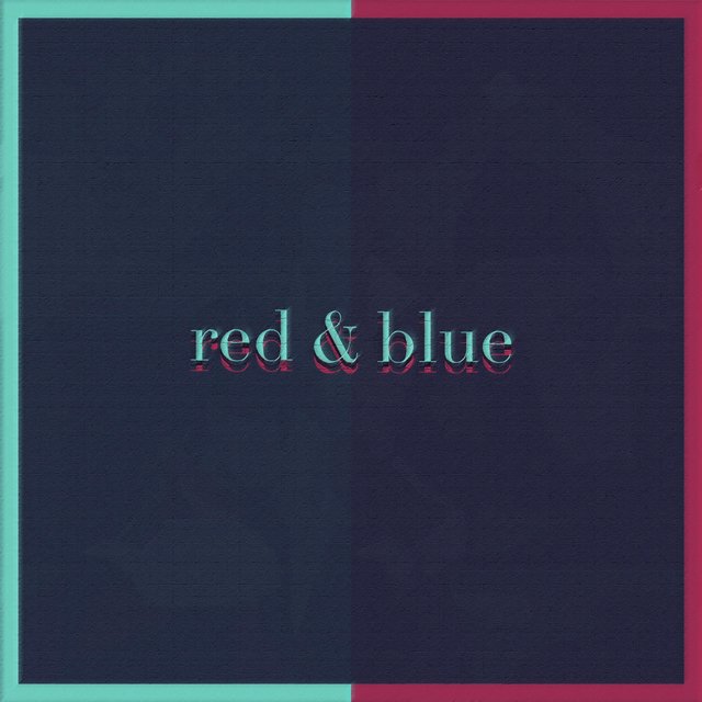 red & blue