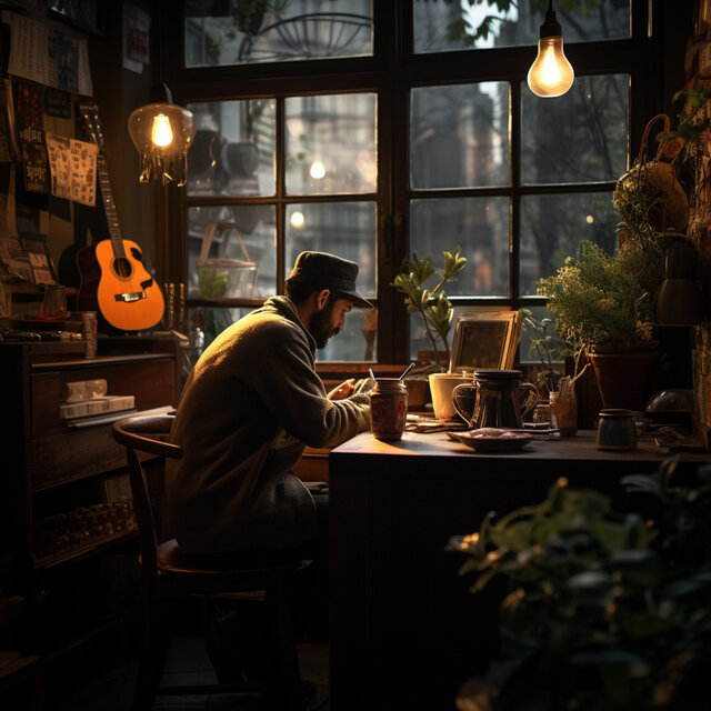 Fusión Jazz En El Trabajo: Ambiente De Colaboración En El Café Lounge