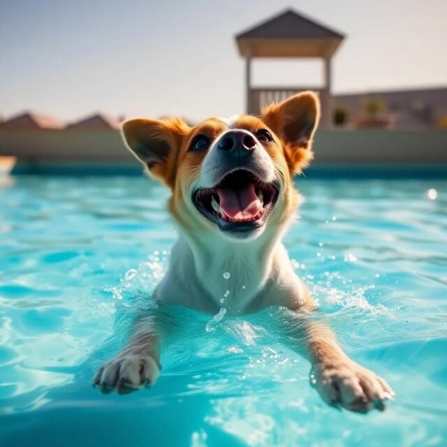 Doggy in the Pool