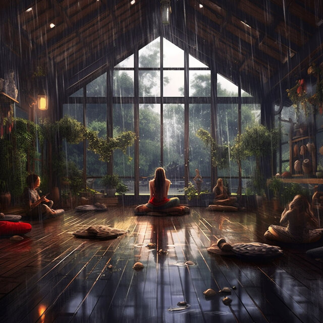 Spa Oasis: Atmospheric Rainstorm Retreat