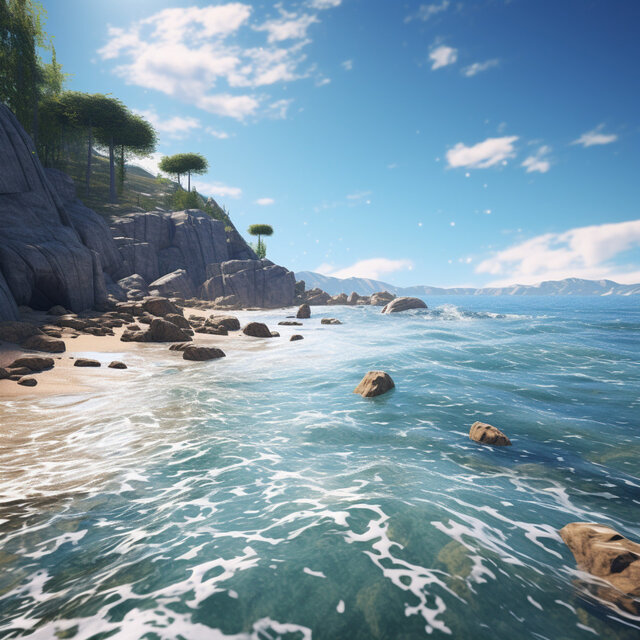 Ocean's Gentle Touch: Ambient Sounds for Relaxation