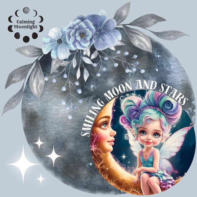 Smiling Moon and Stars: a Night of Dreamy Moonlit Slumbers
