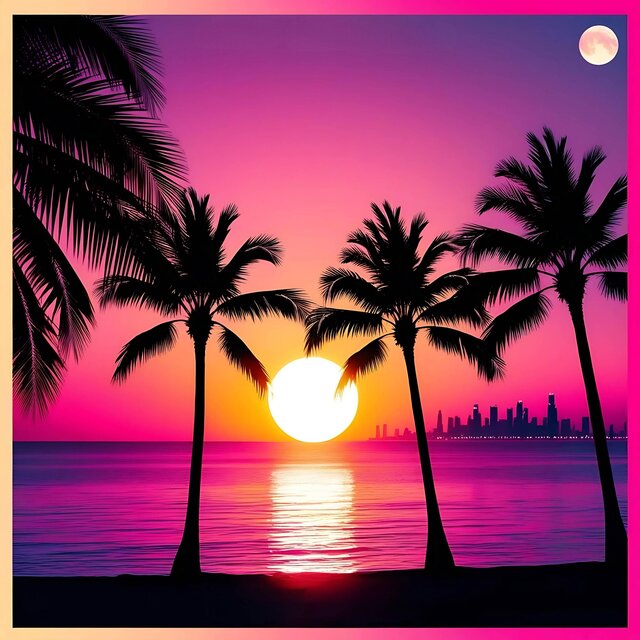 Neon Palms