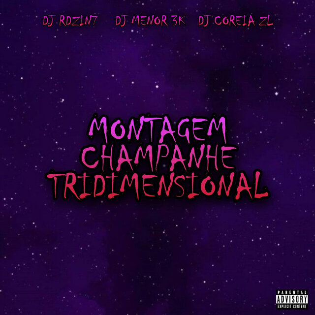 Montagem Champanhe Tridimensional